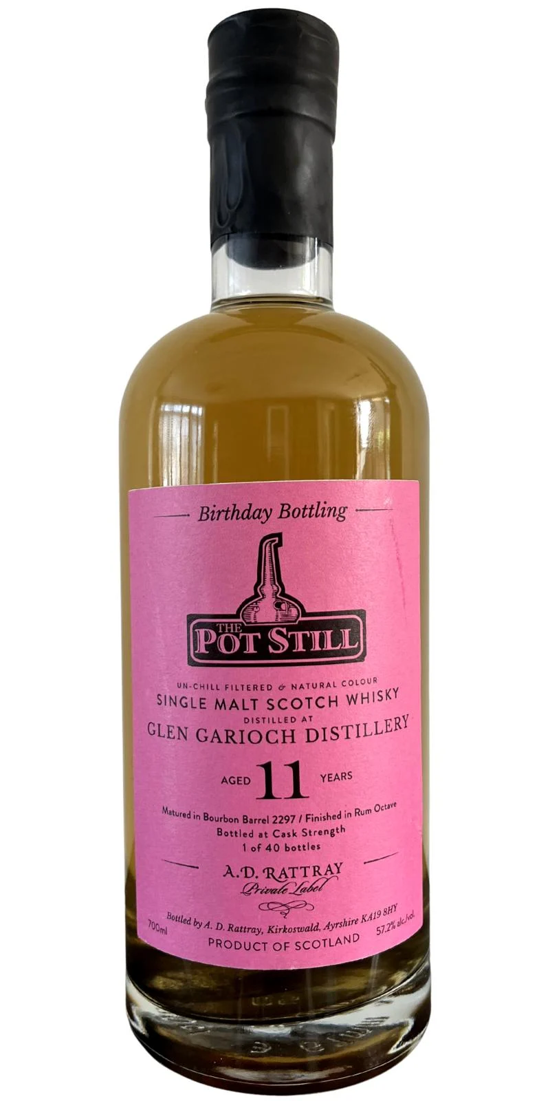 Glen Garioch 2011 DR Private Label 11 Year Old Single Malt Scotch Whisky | 700ML - Whiskey