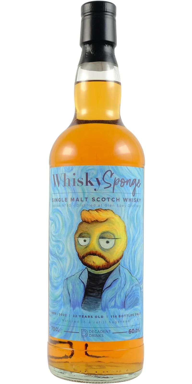Glen Spey 1989 (WhiskySponge) Edition No. 80 32 Year Old 2022 Release Single Malt Scotch Whisky | 700ML - Whiskey