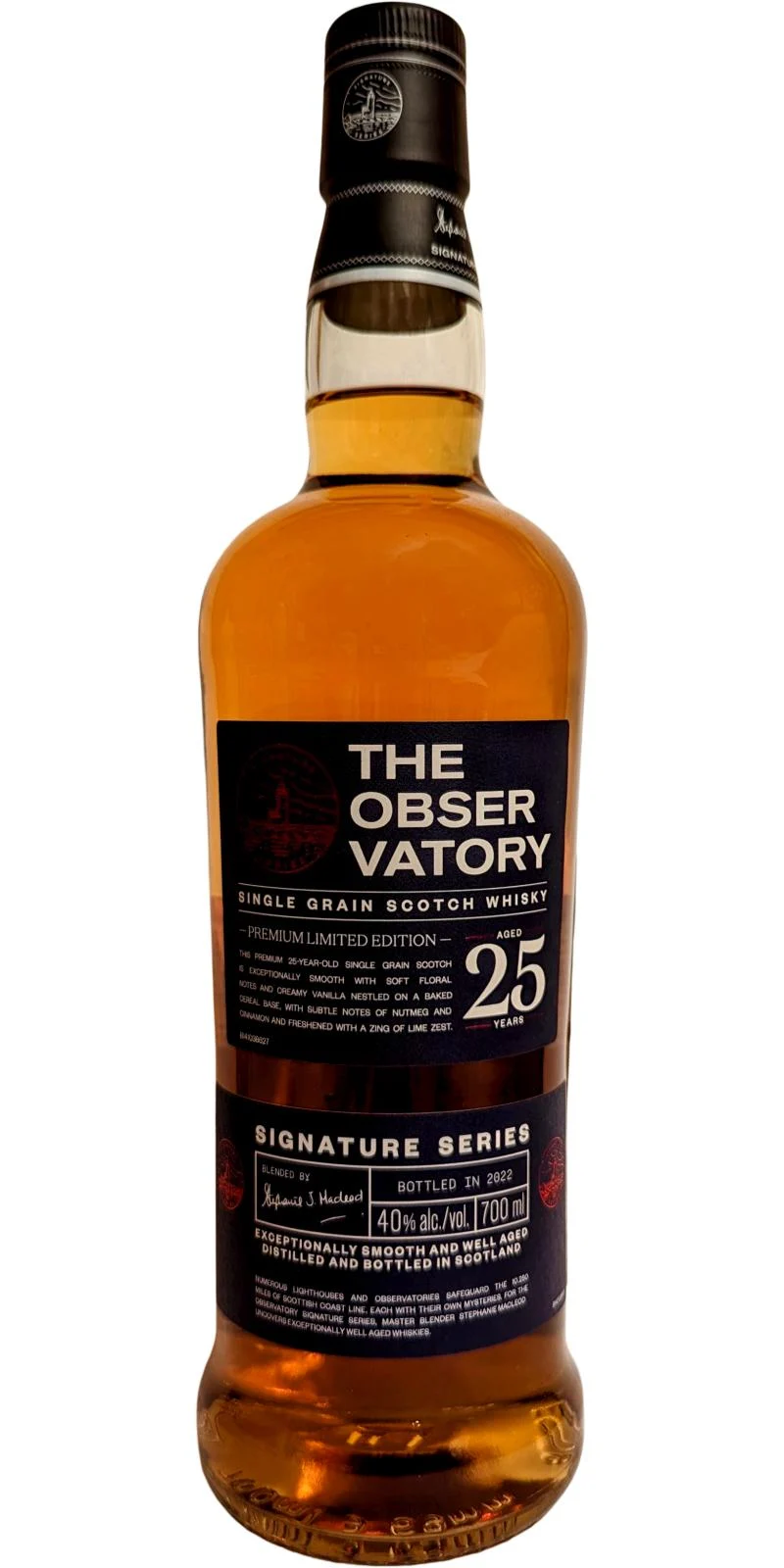 Whisky escocés de grano único The Observatory Signature Series de 25 años | 700ML