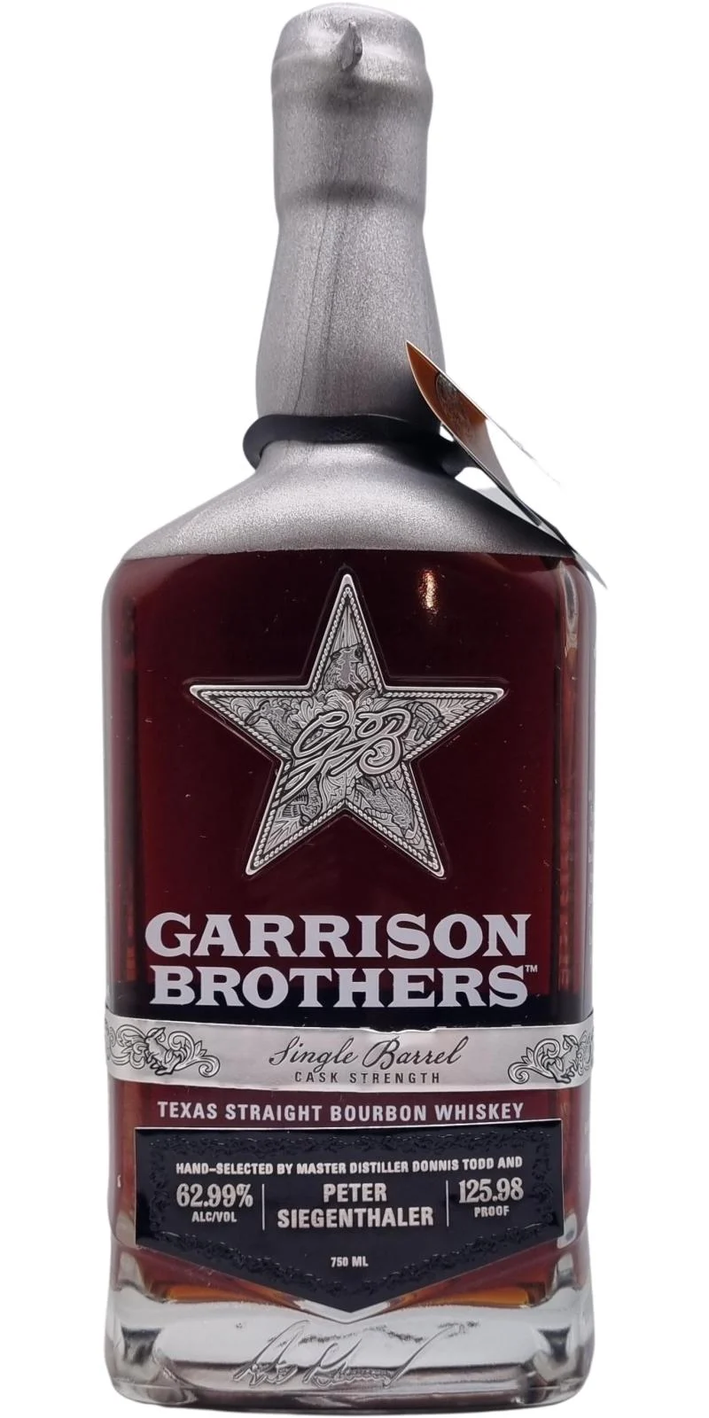 Garrison Brothers Texas Straight Bourbon Single Barrel Cask Strength Whiskey