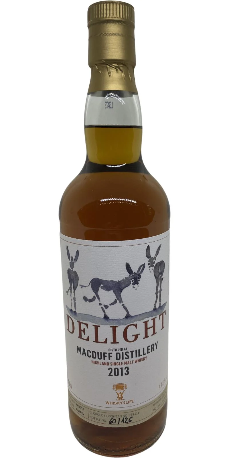 Macduff 2013 (Whisky for Life) Delight 9 Year Old 2022 Release (Cask #251411) Highland Single malt Whisky | 700ML - Whiskey