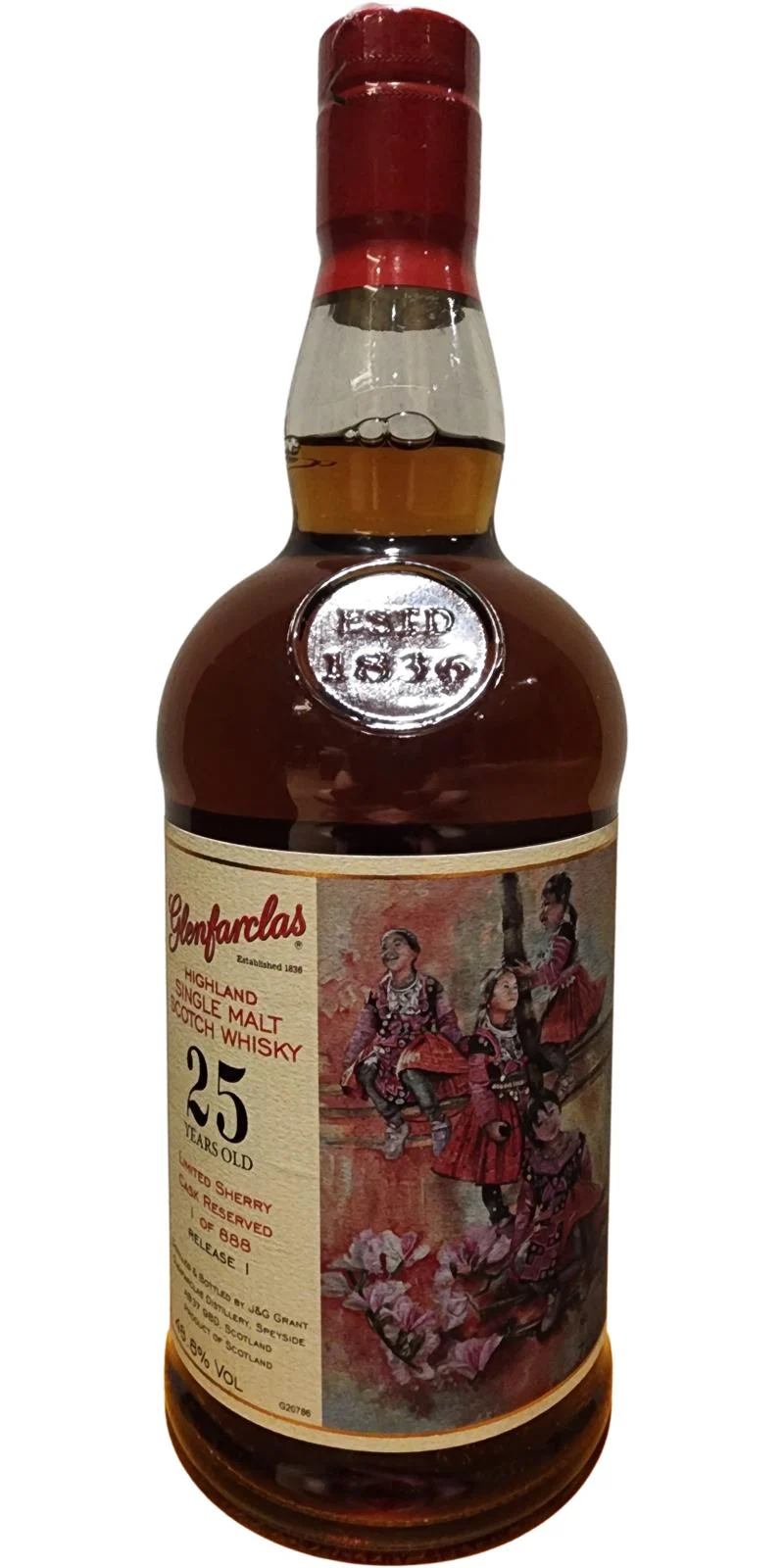 Glenfarclas 25 Year Old Limited Sherry Cask Reserve- Realease 1 Single Malt Scotch Whisky | 700ML