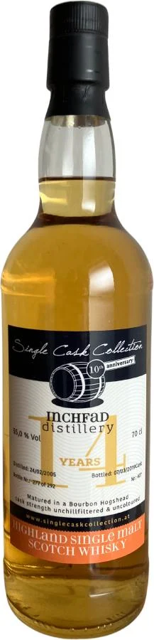 Inchfad 2005 (Single Cask Collection) 14 Year Old 2019 Release (Cask #427) Single Malt Scotch Whisky | 700ML - Whiskey