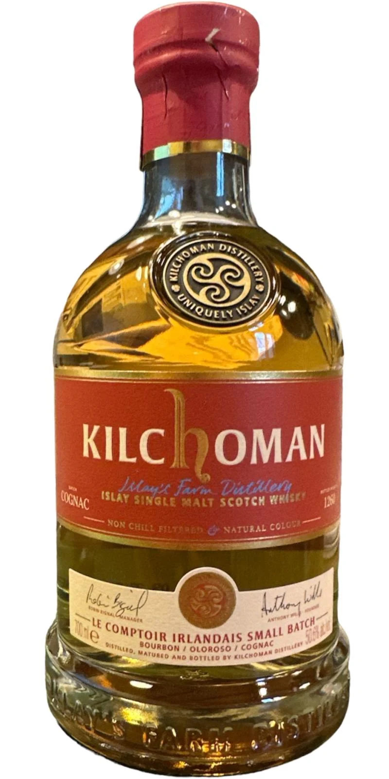 Kilchoman Cognac Cask Small Batch Single Malt Scotch Whisky | 700ML - Whiskey