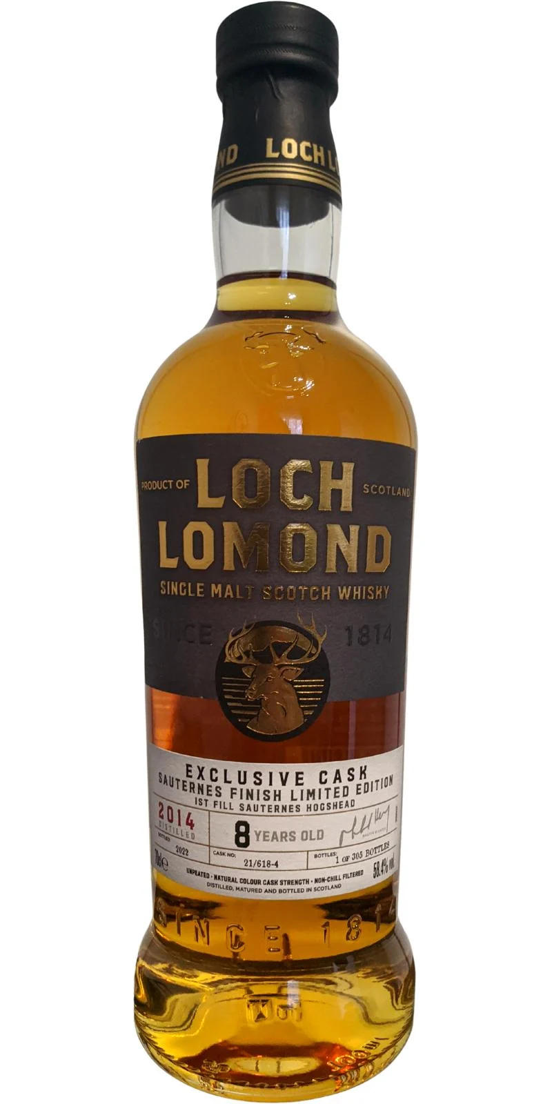 Loch Lomond 2014 Exclusive Casks Whisky escocés de malta única de 8 años | 700ML