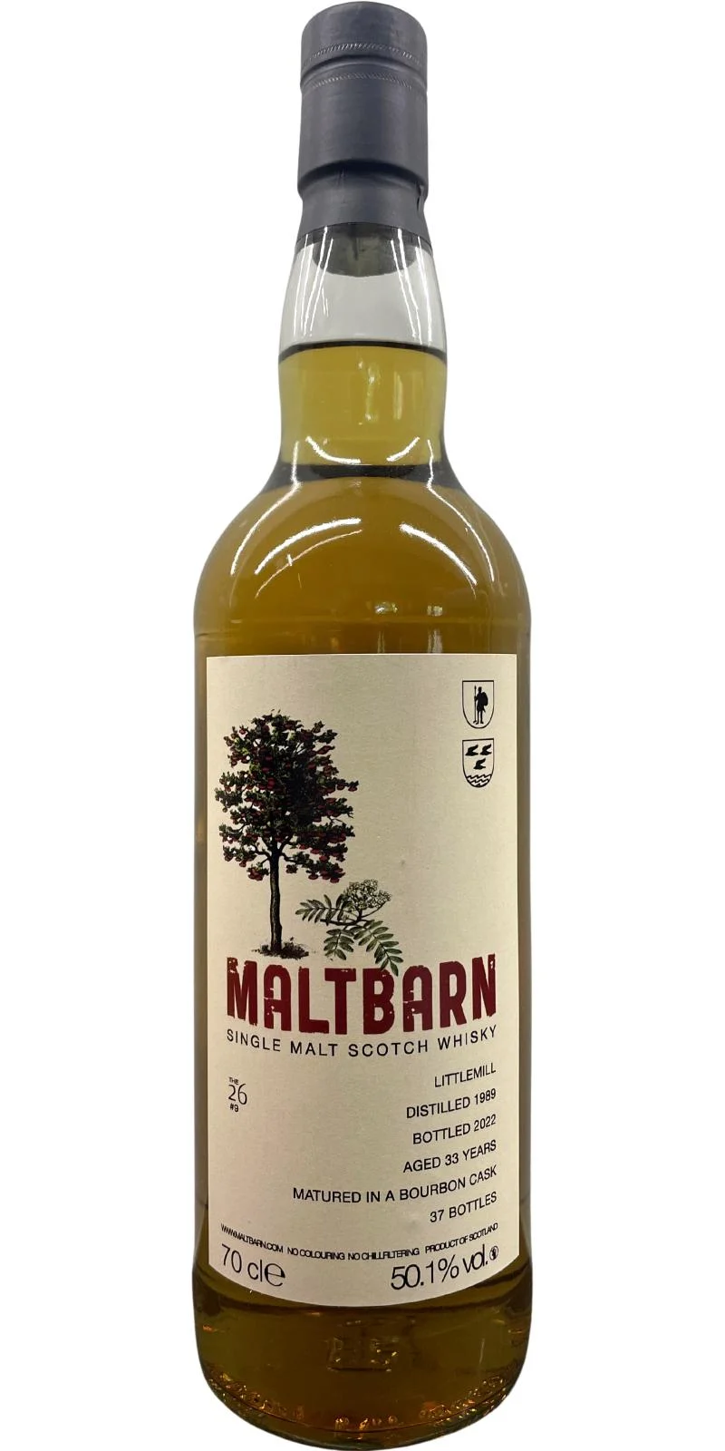 Littlemill 1989 MaltBarn 33 Year Old The 26 #9 Single Malt Scotch Whisky | 700ML - Whiskey