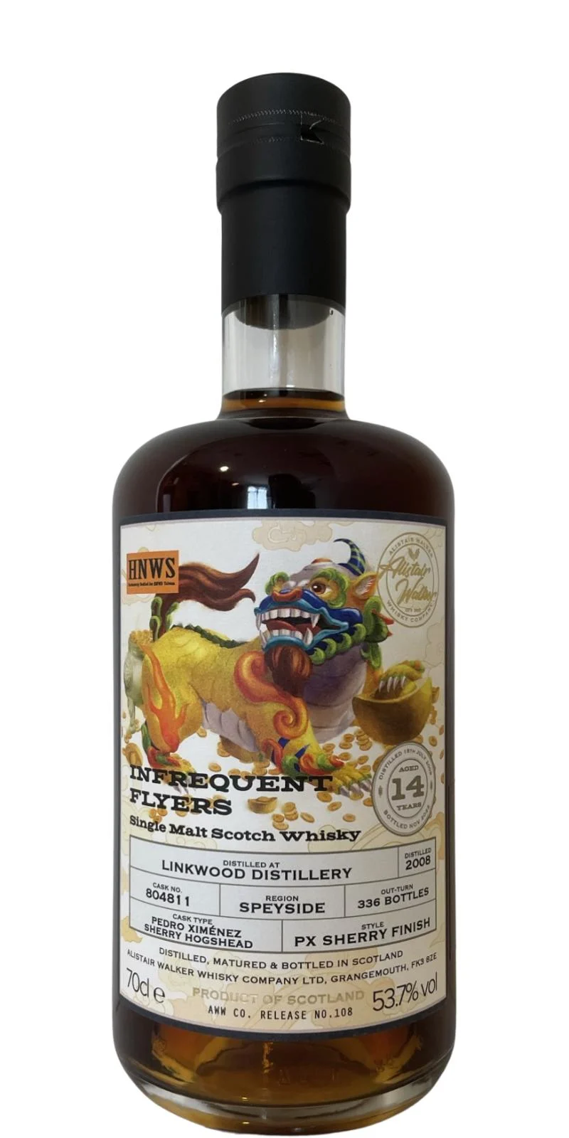 Linkwood 2008 AWWC Infrequent Flyers 14 Year Old 2022 Release Cask #804811 Single Malt Scotch Whisky | 700ML - Whiskey