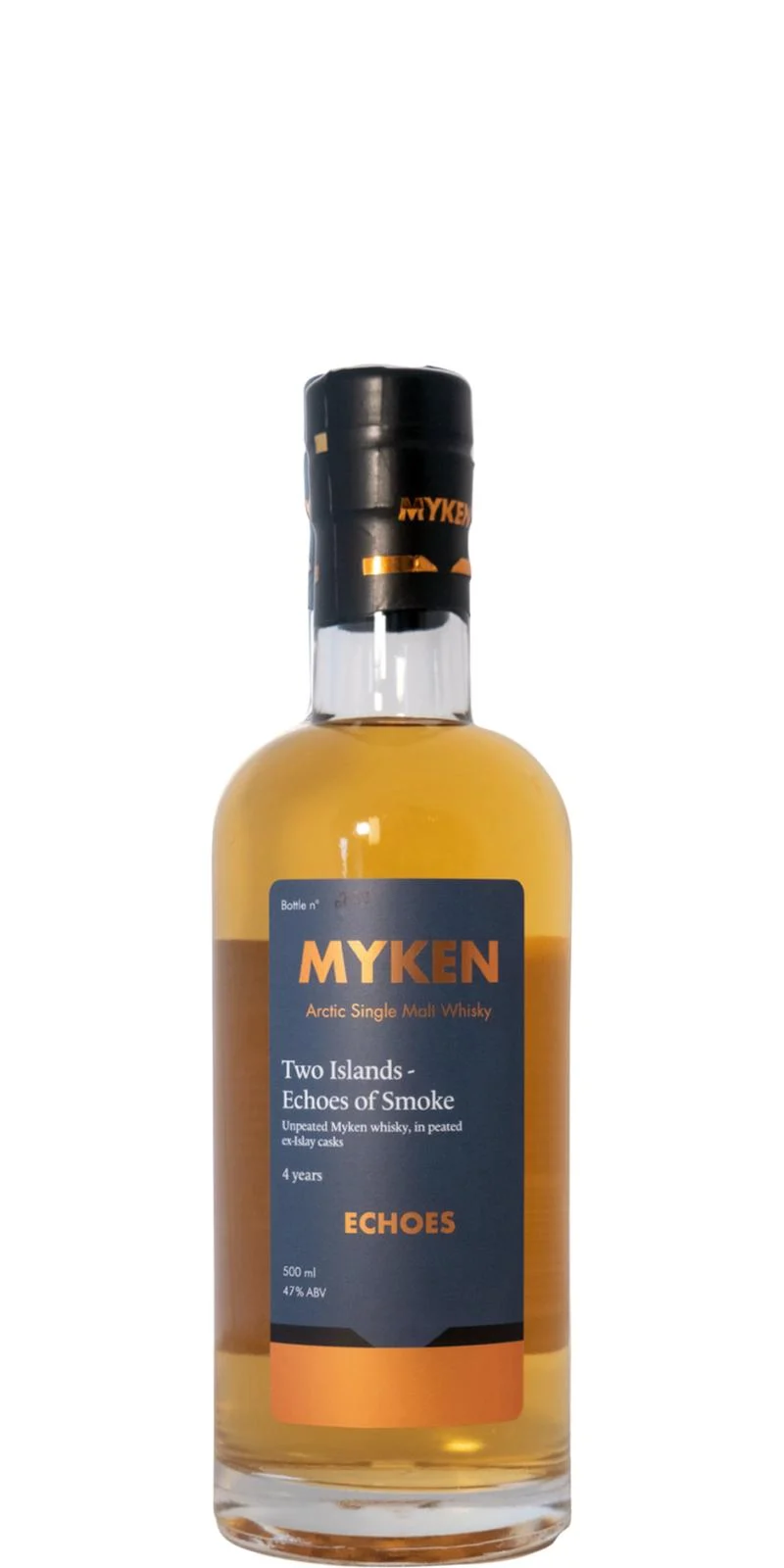 Myken Two Islands Echoes of Smoke Arctic Single Malt Whisky | 500ML - Whiskey