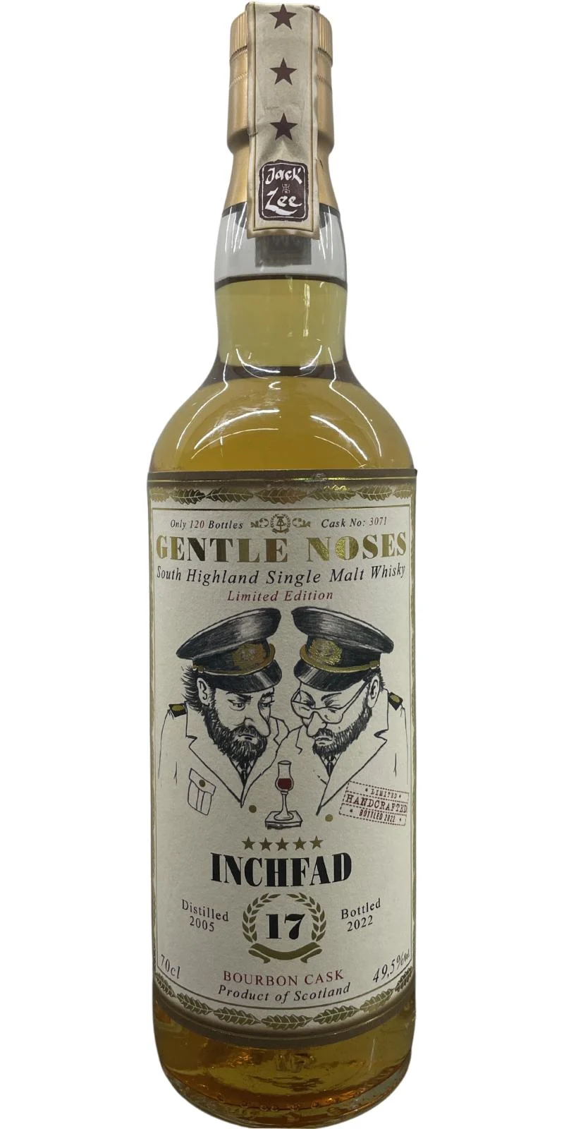 Inchfad 17 Year Old (D.2005, B.2022) Gentle Noses Jack Wiebers Scotch Whisky | 700ML - Whiskey
