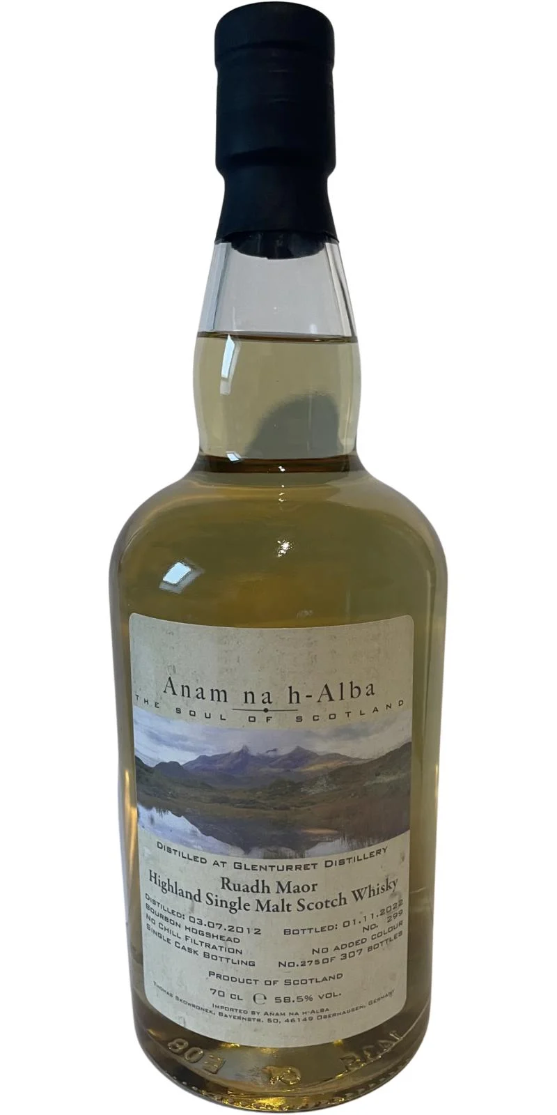 Ruadh Maor 2012 ANHA 2022 Release (Cask #299) Single Malt Scotch Whisky | 700ML - Whiskey