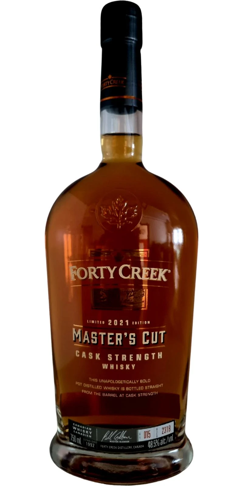 Forty Creek Master's Cut 5 Year Old 2021 Release Rye Whisky - Whiskey