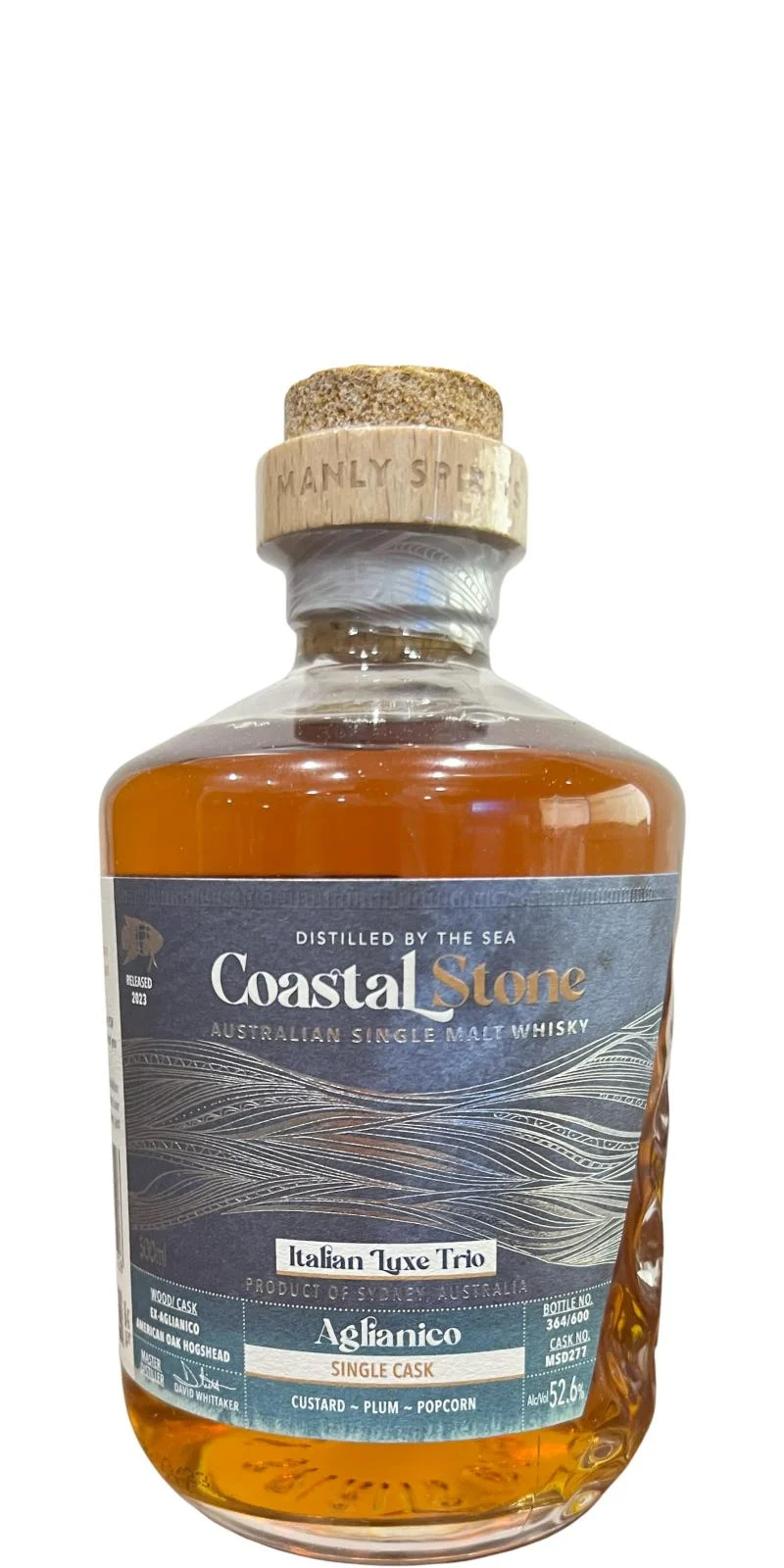Coastal Stone Italian Luxe Trio Aglianico Single Cask Whisky | 500ML - Whiskey
