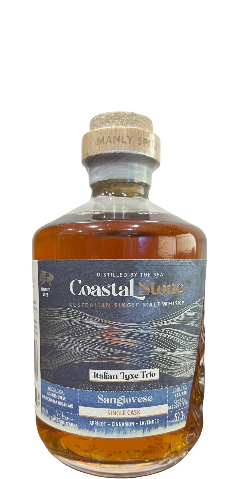 Costal Stone Italian Luxe Trio Sangiovese Single Cask Whisky | 500ML - Whiskey