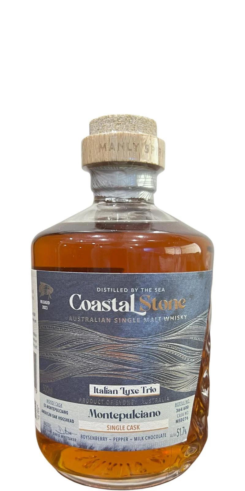 Costal Stone Italian Luxe Trio Montepulciano Single Cask Whisky | 500ML - Whiskey