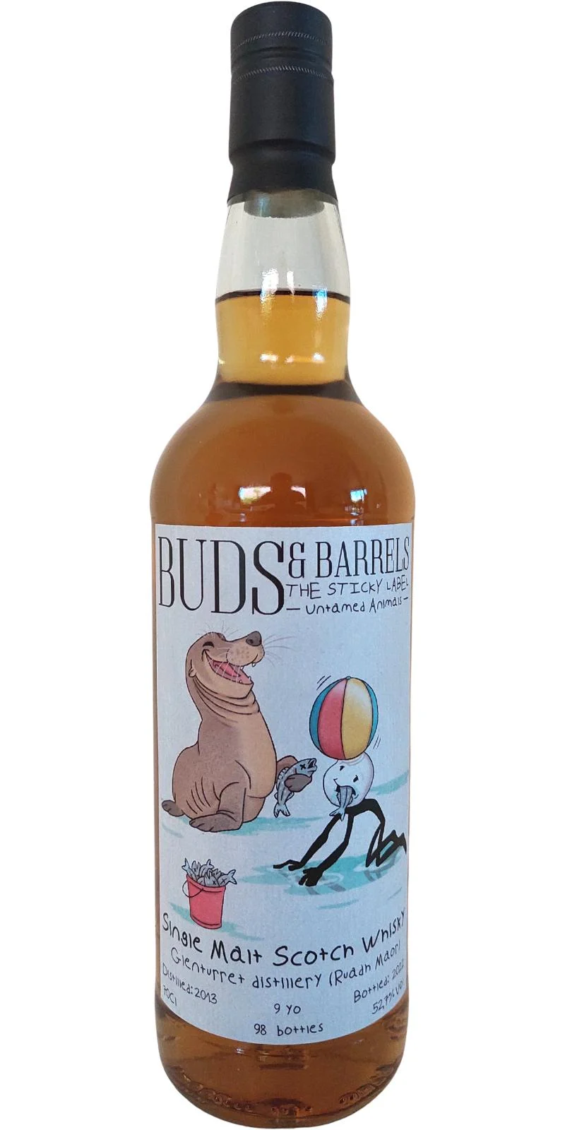Ruadh Maor 2013 BuBa The Sticky Label- Untamed Animals 9 Year Old 2022 Release Single Malt Scotch Whisky | 700ML