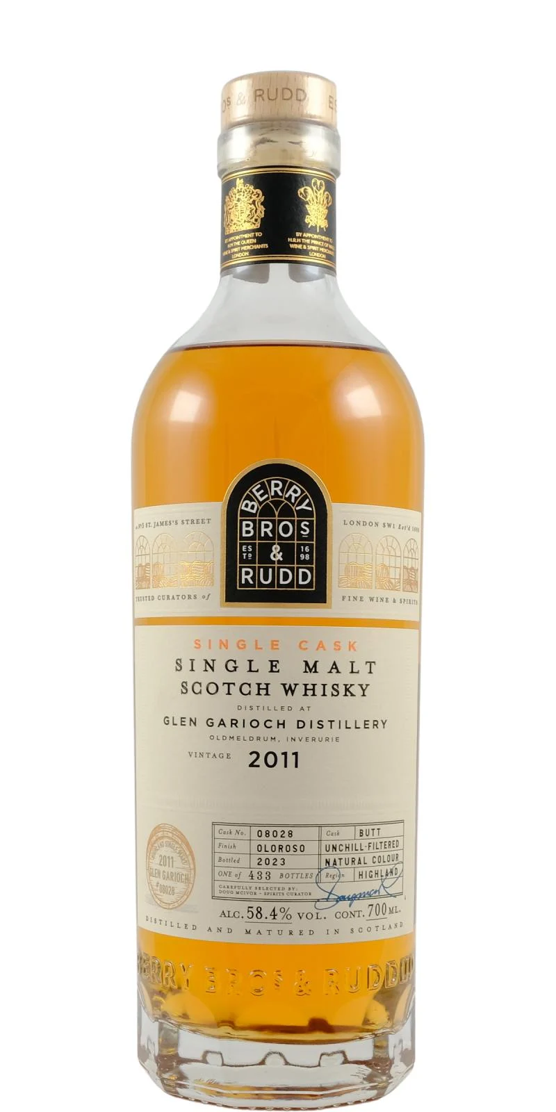 Glen Garioch 2011 (Berry Bros & Rudd) Single Cask Scotch Whisky | 700ML - Whiskey