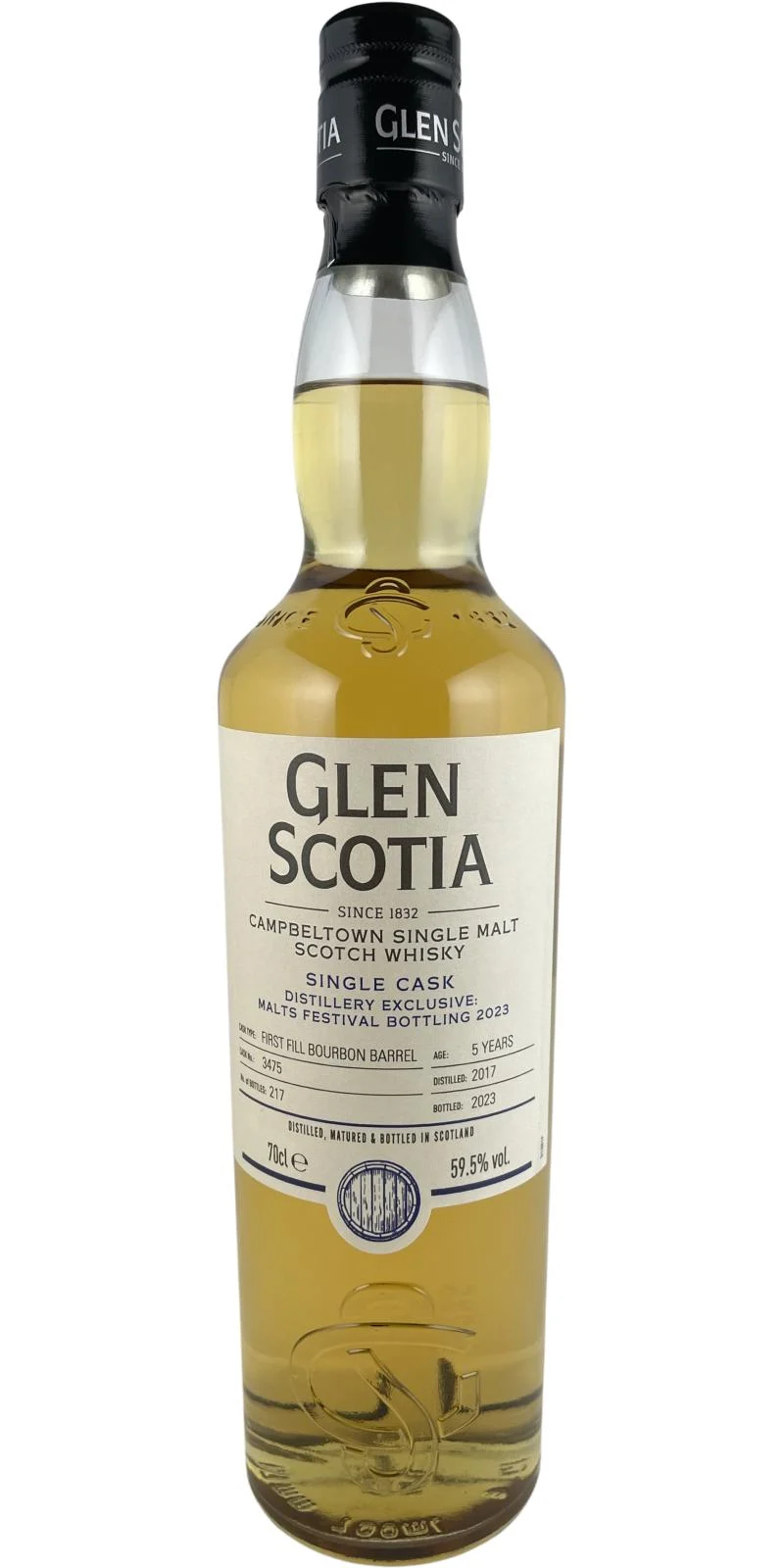 Glen Scotia 2017 Single Cask Distillery Exclusive Single Malt Scotch Whisky | 700ML - Whiskey