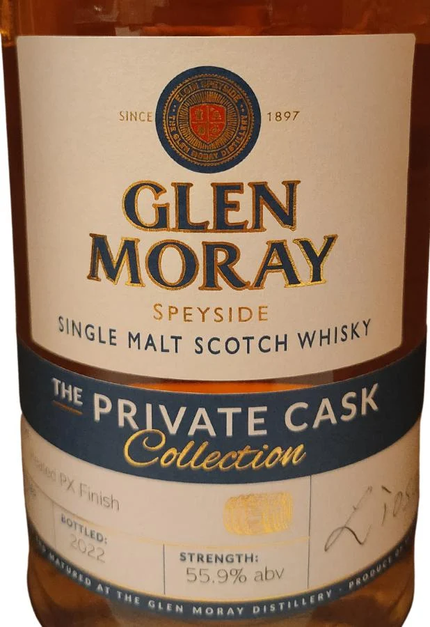 Glen Moray The Private Cask Collection 12 Year Old 2022 Release Single Malt Scotch Whisky | 700ML - Whiskey