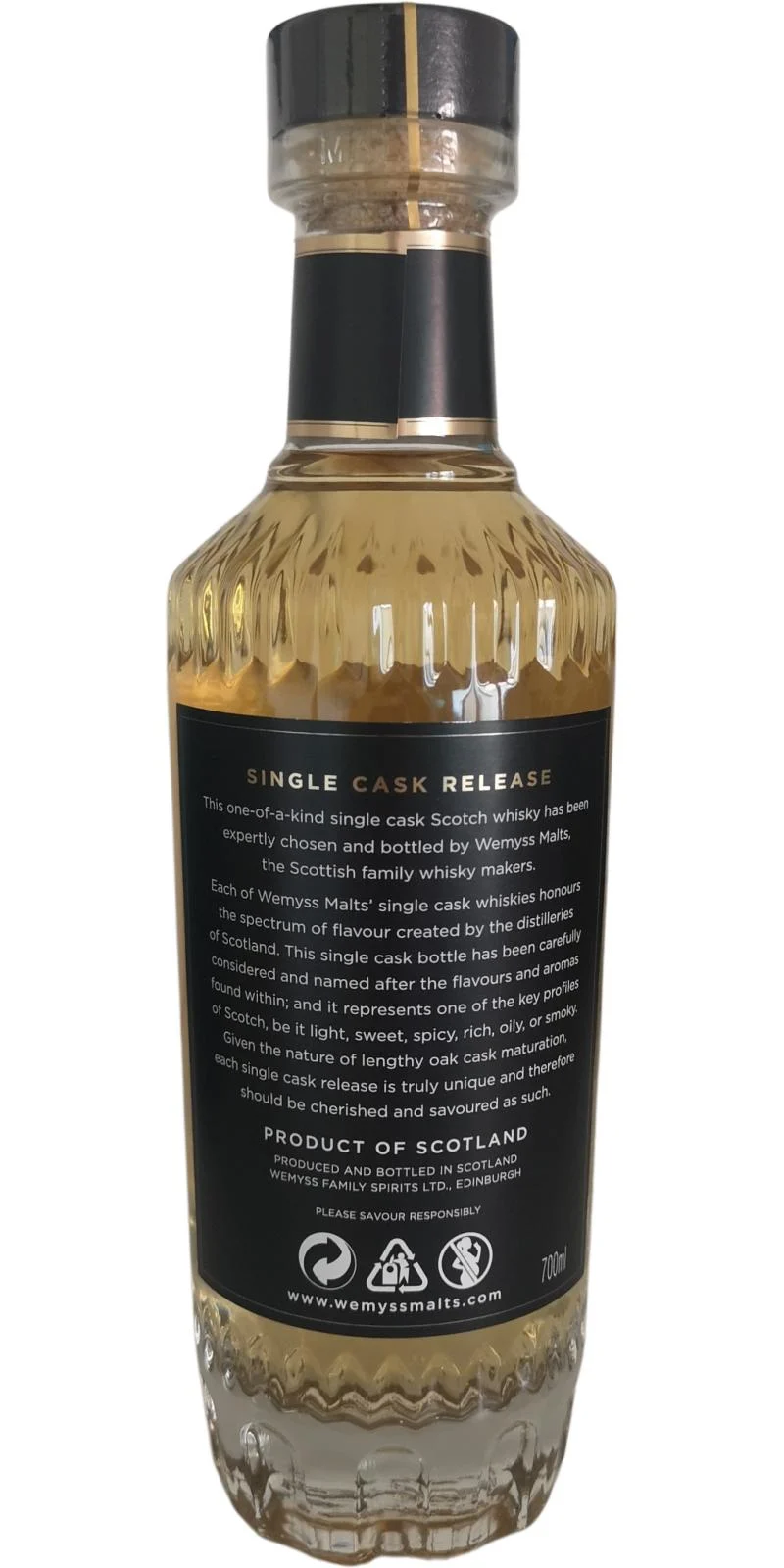 Croftengea 2007 (Wemyss Malts) A Salt On The Senses (15 Year Old) Single Malt Scotch Whisky | 700ML