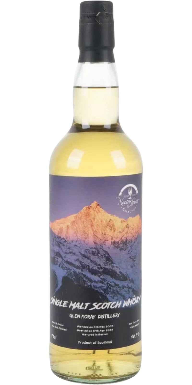 Glen Moray 2007 (Nectar Spirit Selection) Modernism Single Malt Scotch Whisky | 700ML - Whiskey