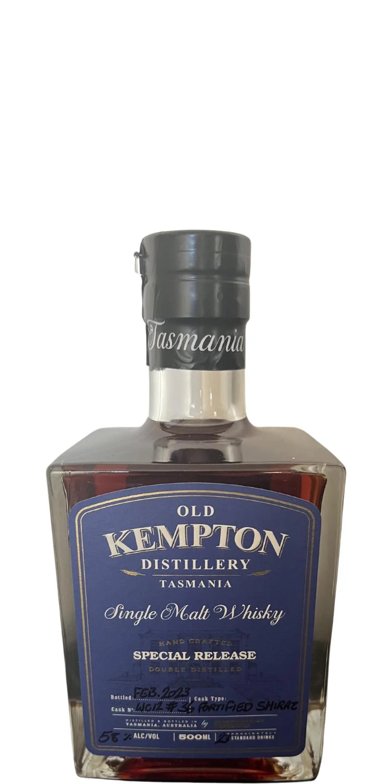 Old Kempton Fortified Shiraz Cask Single Malt Whisky | 500ML - Whiskey