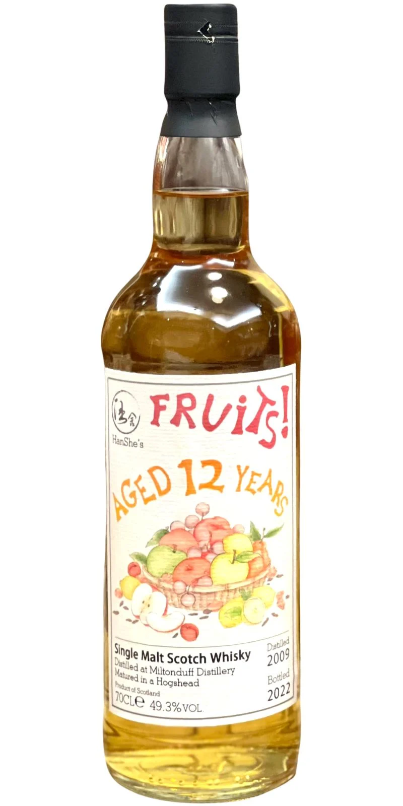 Miltonduff 2009 UD Fruits 12 Year Old 2022 Release Single Malt Scotch Whisky | 700ML - Whiskey
