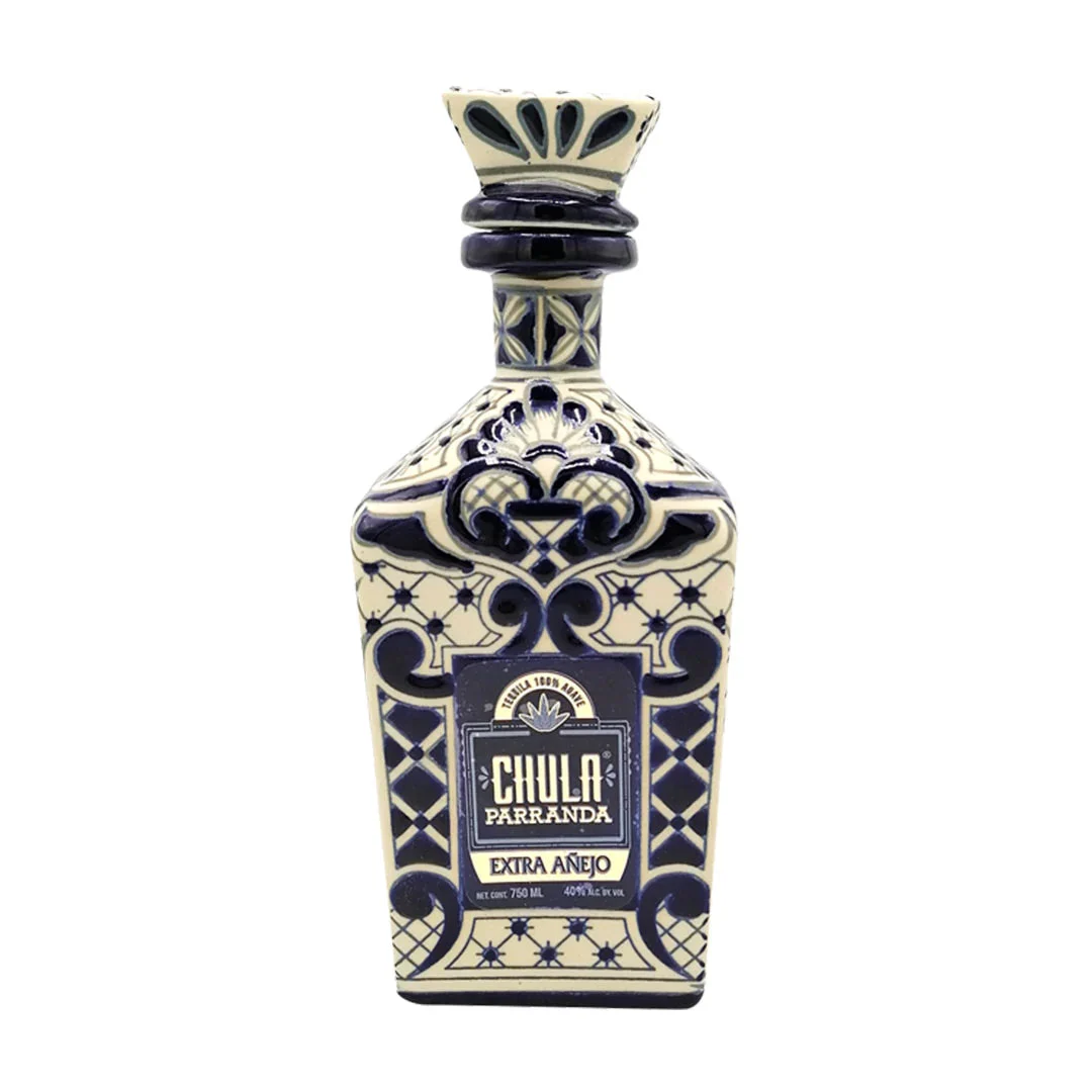 Chula Parranda Extra Anejo Artesanal Ceramic White - Tequila