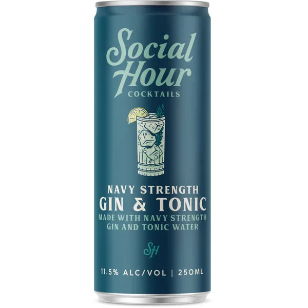 Social Hour Gin & Tonic | (4)*250ML - Cóctel