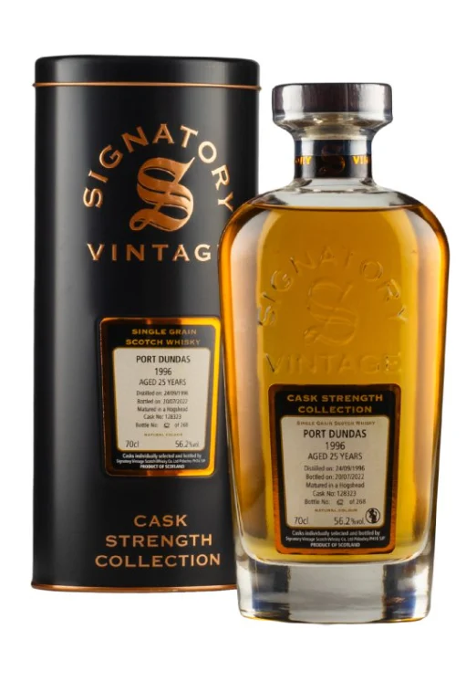 Port Dundas 25 Year Old Cask Strength Collection Signatory 1996 (Cask 128323) Single Grain Whisky | 700ML - Whiskey