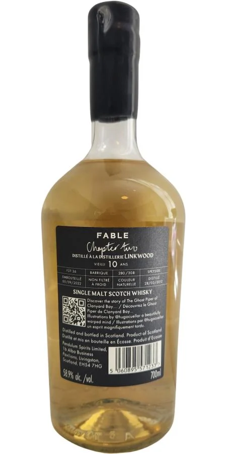 Linkwood 2012 PSL Fable Whisky - Chapter Two 10 Year Old 2022 Release Cask #36 Single Malt Scotch Whisky | 700ML