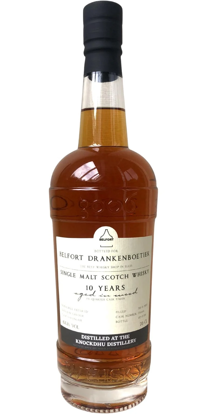 Knockdhu 10 Year Old Belfort Drankenboetiek Single Malt Scotch Whisky | 700ML - Whiskey