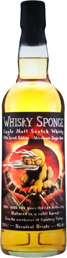 Mosstowie 1979 WSP Fifth Secret Edition 42 Year Old 2022 Release Single Malt Scotch Whisky | 700ML - Whiskey