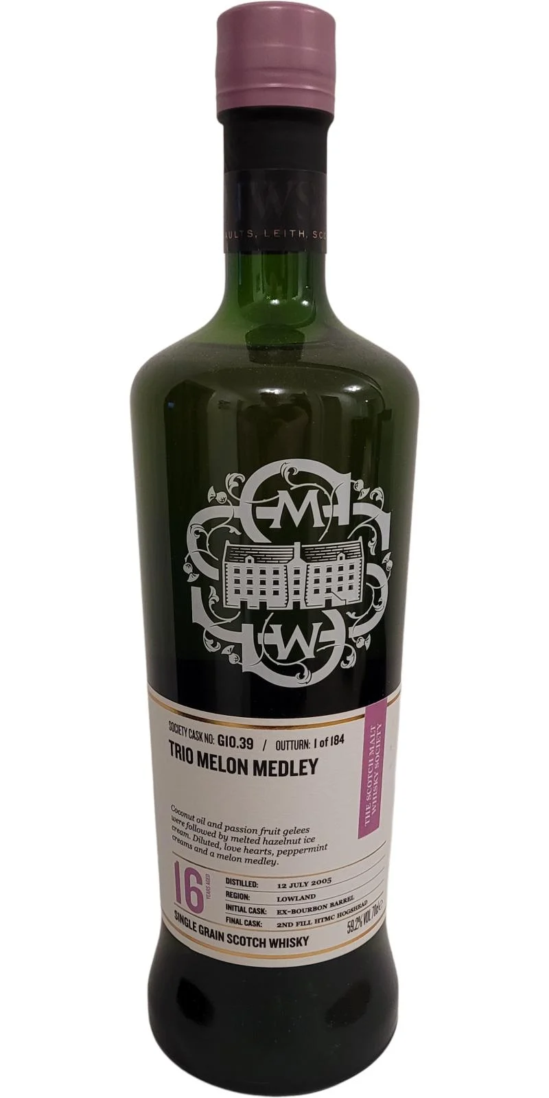 Strathclyde SMWS Society Cask No. G10.39 2005 16 Year Old Whisky | 700ML - Whiskey