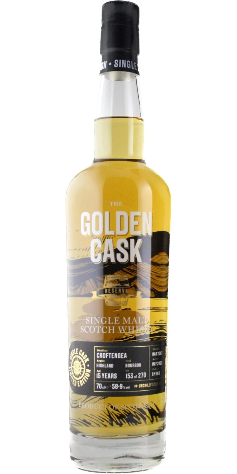 Croftengea 2007 (The House of MacDuff) The Golden Cask - Reserve 15 Year Old 2022 Release Single Malt Scotch Whisky | 700ML