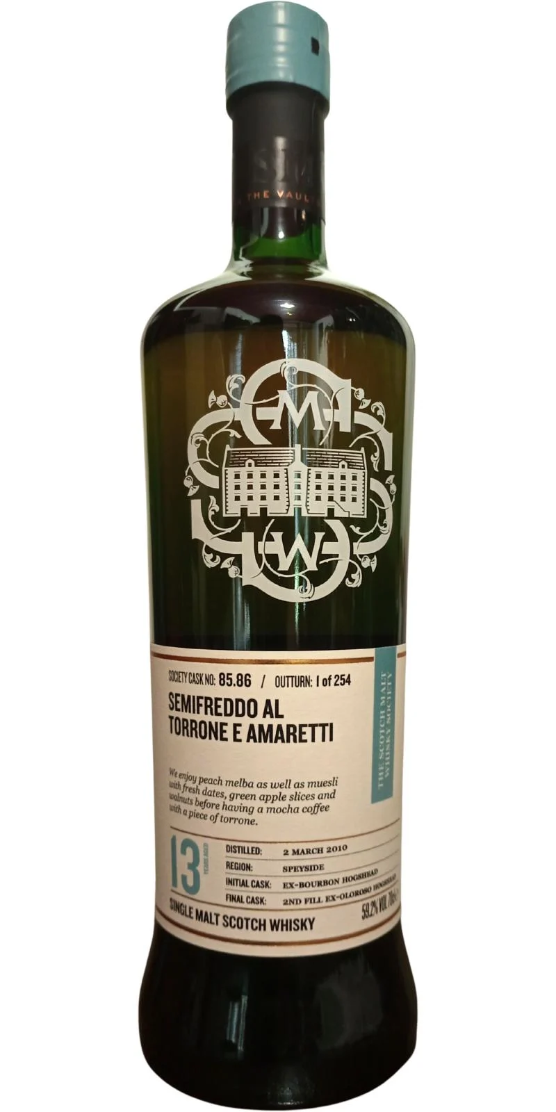 Glen Elgin 2010 SMWS 85.86 Semifreddo Al Torrone E Amaretti Scotch Whisky | 700ML - Whiskey