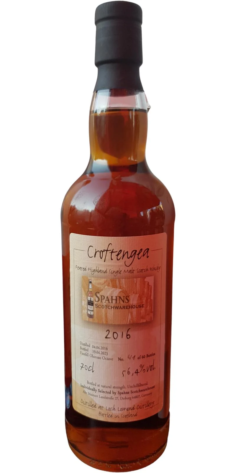 Croftengea 2016 Spahns 7 Year Old Single Malt Scotch Whisky | 700ML - Whiskey