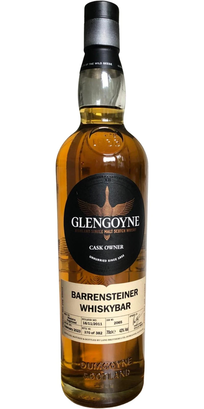 Glengoyne 2011 Cask Owner 11 Year Old Single Malt Scotch Whisky | 700ML - Whiskey