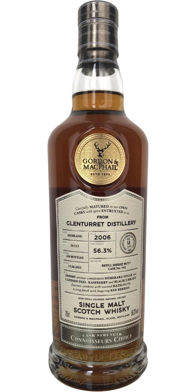 Glenturret 2006 GM Connoisseurs Choice - Cask Strength 14 Year Old 2021 Release Cask #542 Single Malt Scotch Whisky | 700ML