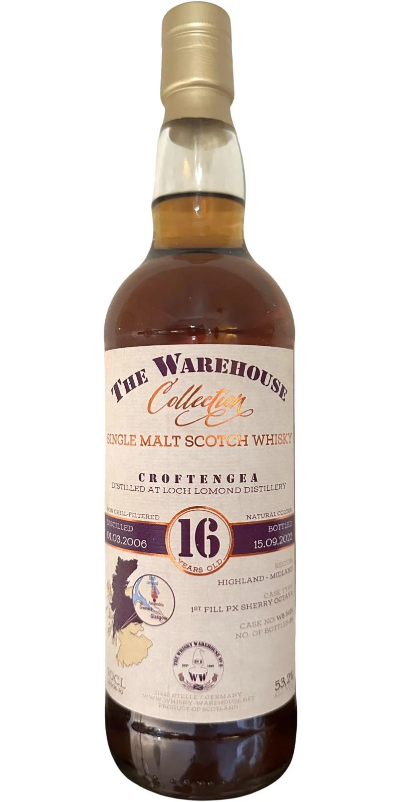 Croftengea 2006 WW8 (16 años) Whisky escocés de pura malta | 700ML