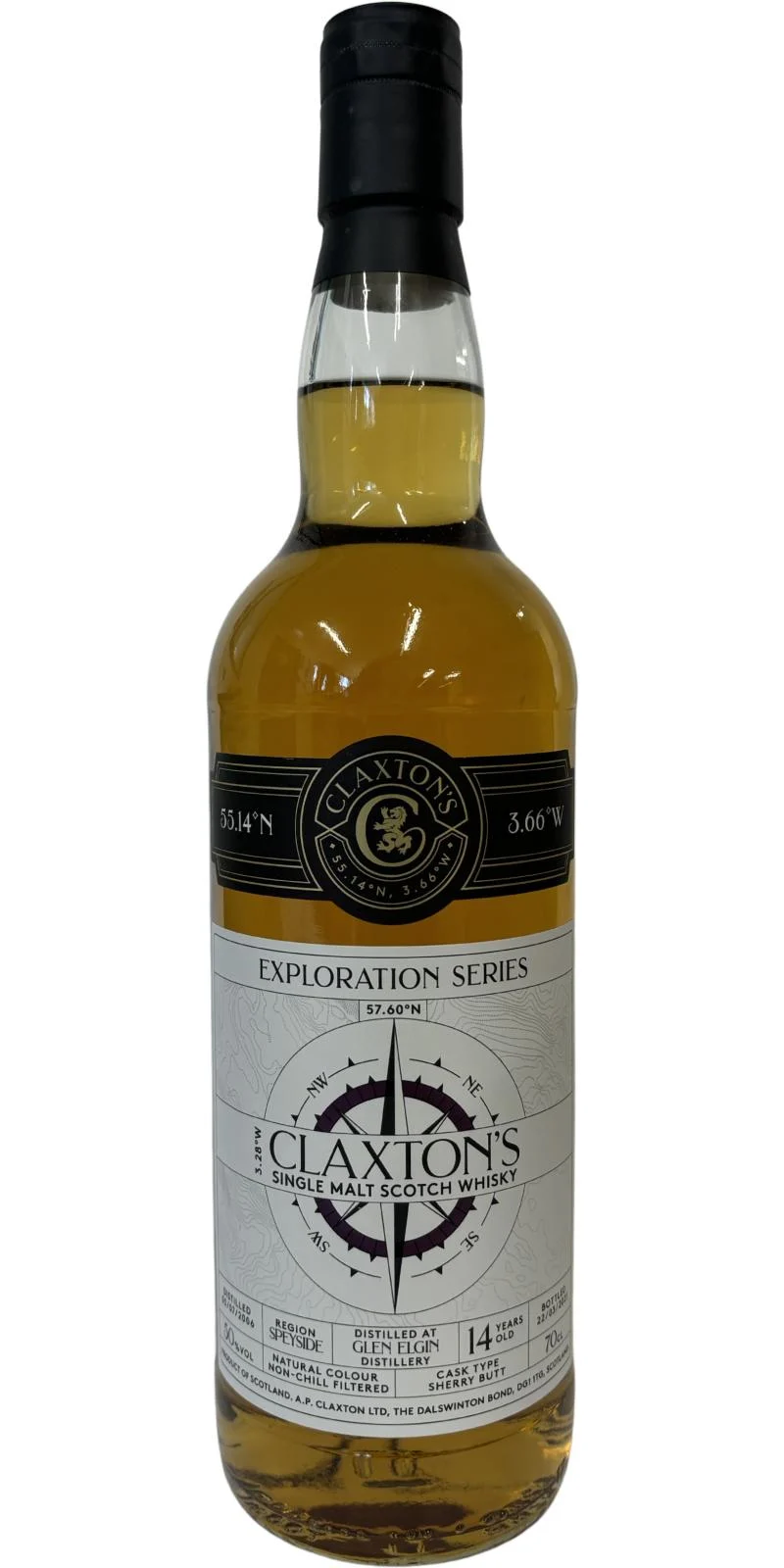 Glen Elgin Claxton's Exploration Series Sherry Cask 14 Year Old Whisky | 700ML - Whiskey