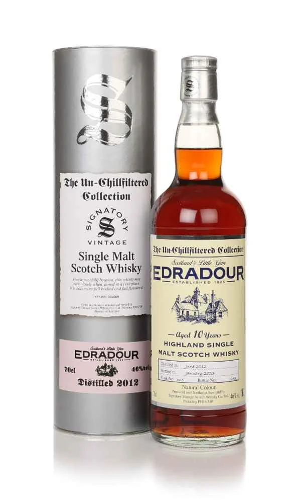 Edradour 10 Year Old 2012 (cask 305) - Un-Chilfiltered Collection (Signatory) | 700ML