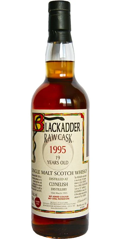 Whisky escocés de pura malta Clynelish Blackadder Raw Cask de 19 años | 700ML