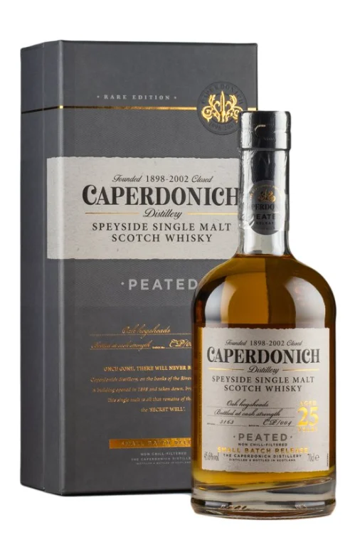 Caperdonich Peated 25 Year Old Secret Speyside Single Malt Scotch Whisky | 700ML - Whiskey