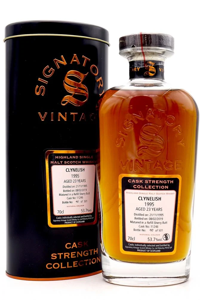 Clynelish 23 años Signatario CSC Recambio Sherry Butt Whisky escocés de malta única | 700ML
