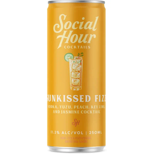 Social Hour Sunkissed Fizz | (4)*250ML - Cocktail