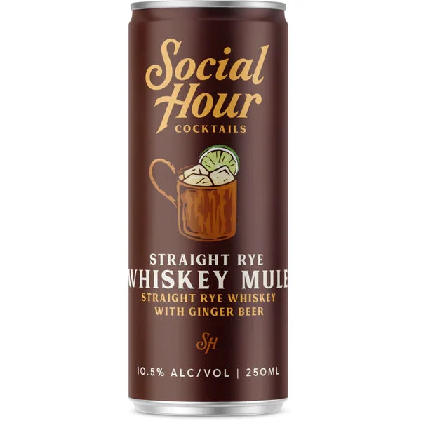 Social Hour Whiskey Mule | (4)*250ML - Cocktail