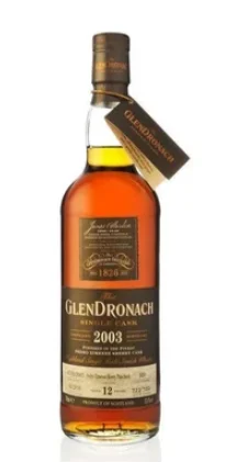GlenDronach 12 Year Old Single Cask PX Sherry Puncheon Finish Scotch Whisky - Whiskey