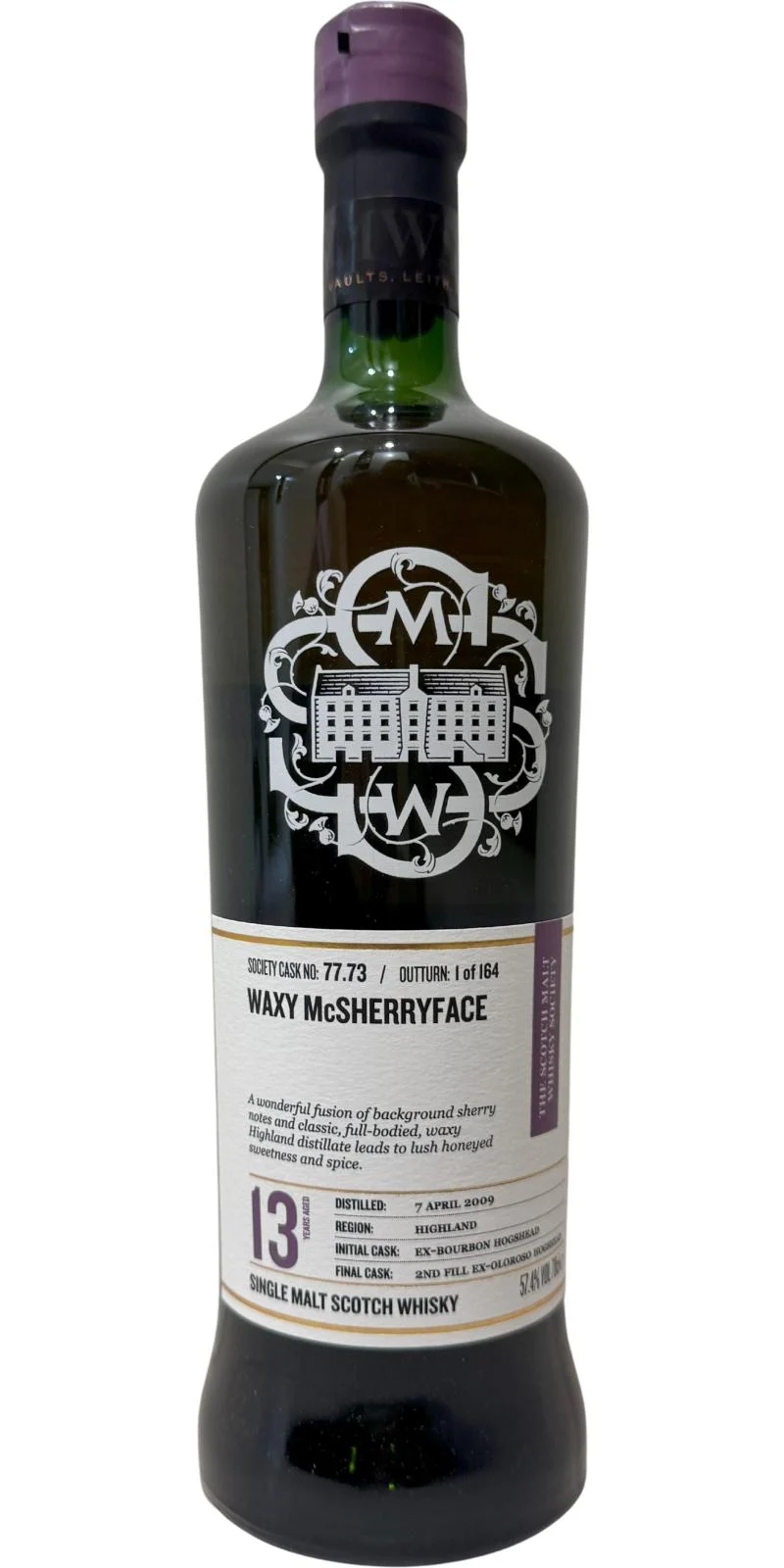 Glen Ord 2009 (The Scotch Malt Whisky Society) 77.73 Waxy McSherryface 13 Year Old 2022 Release (Cask #77.73) Single Malt Scotch Whisky | 700ML - Whiskey