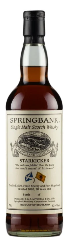 Springbank 20 Year Old Fresh Sherry & Port Starkicker 2000 Single Malt Scotch Whisky | 700ML - Whiskey