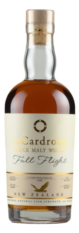 Cardrona 7 Year Old Single Cask Full Flight Sherry Single Malt Bourbon Whisky | 350ML - Whiskey